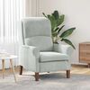 vidaXL Armchair Light grey 76 x 94 x 102 cm Velvet