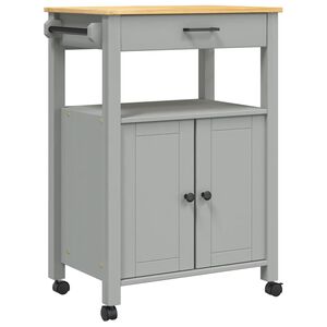 vidaXL Kitchen Trolley MONZA 60x40x88.5 cm Solid Wood Pine