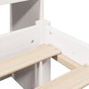 vidaXL Bookcase Bed without Mattress White 140x200cm Solid Wood Pine