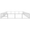 vidaXL Dog Kennel Silver 40 m&sup2; Steel