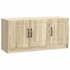 vidaXL TV Cabinet Sonoma Oak 99 x 34.5 x 47 cm Engineered Wood