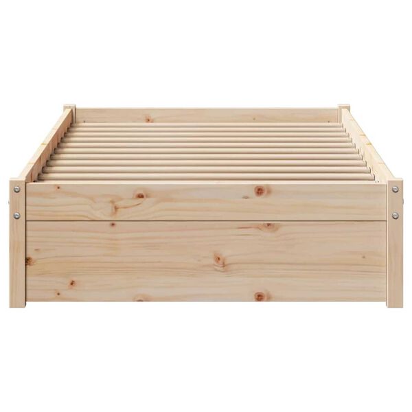 vidaXL Bed Frame without Mattress 100x200 cm Solid Wood Pine