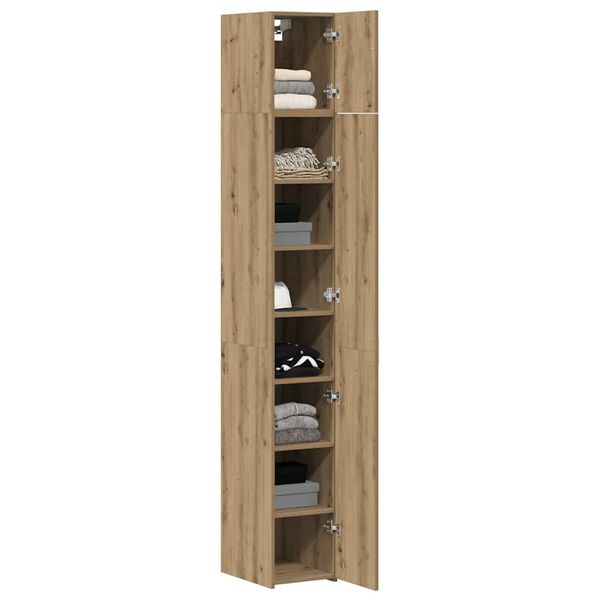 vidaXL Storage Cabinet 3 pcs Artisan Oak 30 x 42.5 x 225 cm