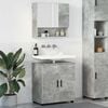 vidaXL Bathroom Furniture Set Wall-mounted 2 pcs Concrete Grey
