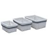 vidaXL Nesting Basket Set | White | Willow | Various Sizes | Stackable