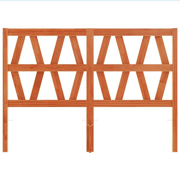 vidaXL Headboard Wax Brown 160 cm Solid Wood Pine