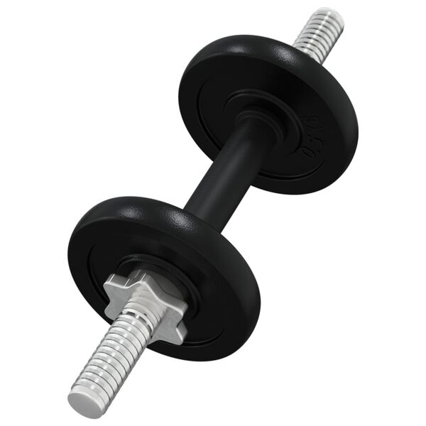vidaXL Barbell and Dumbbell with Plates 90 kg Cast Iron