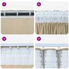 vidaXL Velvet Curtains with Curtains 2 pcs Cream 140 x 140 cm Velvet