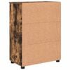 vidaXL Bathroom Cabinet with Storage Smoked Oak 60 x 35 x 80 cm