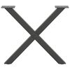 vidaXL Coffee Table Legs X-Shaped 2 pcs Anthracite 50x(42-43) cm Steel