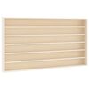 vidaXL Wooden Collector's Display Case with 6 Shelves 80x8,5x55cm