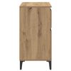 vidaXL Sideboard Artisan Oak 60 x 35 x 70 cm Engineered Wood and Iron