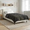 vidaXL Summer Duvet Quilted Anthracite 140 x 220 cm Microfiber
