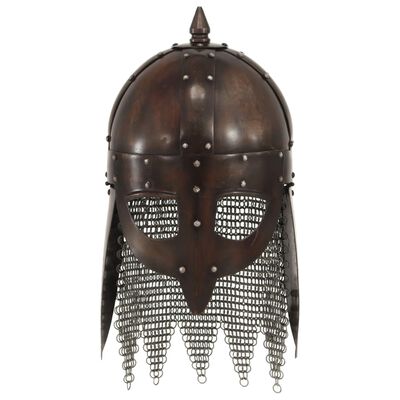 vidaXL Viking Warrior Helmet Antique Replica LARP Copper Steel
