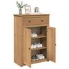vidaXL Shoe Cabinet PANAMA 80x40x114 cm Solid Wood Pine