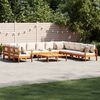 vidaXL 9 Piece Garden Sofa Set with Cushions Solid Wood Acacia