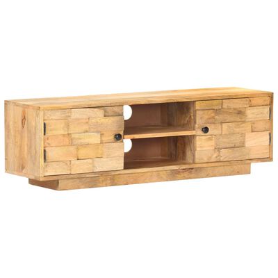 vidaXL TV Cabinet 116x30x35 cm Solid Mango Wood