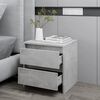 vidaXL Bedside Cabinet Concrete Grey 45x34.5x44.5 cm Engineered Wood