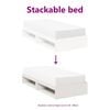 vidaXL Day Bed without Mattress White 90x200 cm Solid Wood Pine