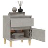 vidaXL Bedside Cabinets 2 pcs Concrete Grey 40x35x50 cm