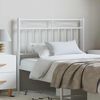 vidaXL Metal Headboard White 100 cm