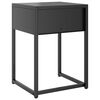 vidaXL Nightstand Anthracite 38x35x54 cm Steel