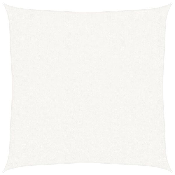 vidaXL Sunshade Sail 160 g/m&sup2; White 2.5x2.5 m HDPE