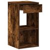 vidaXL Bedside Cabinets with Drawer 2 pcs Smoked Oak 35x34x66.5 cm