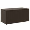 vidaXL Garden Storage Box Poly Rattan 100x50x50 cm Brown