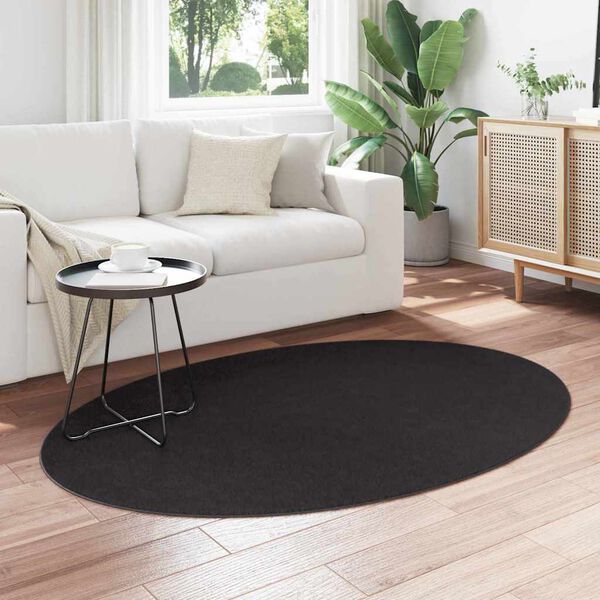 vidaXL Carpet HUARTE Black 170 x 120 cm 100% Polyester