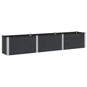 vidaXL Garden Raised Bed Black 300 x 50 x 54 cm