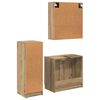 vidaXL Bathroom Furniture Set 3 pcs Artisan Oak Engineered Wood