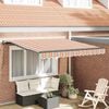 vidaXL Retractable Awning Manual Multicolour 300 x 250 cm Fabric