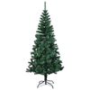 vidaXL Artificial Pre-lit Christmas Tree Green 180 cm PVC and Metal