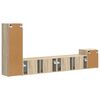 vidaXL TV Cabinet Set Wall-mounted 3 pcs Sonoma Oak Engineered Wood