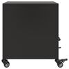 vidaXL Bedside Cabinets 2 pcs Black 36x39x43.5 cm Steel