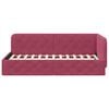 vidaXL Corner Bed Frame with Headboard Wine Red 100 x 200 cm Velvet