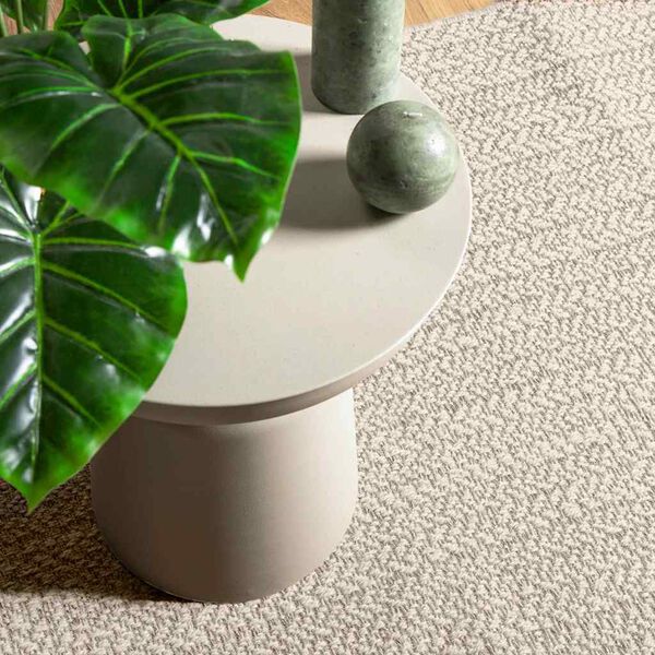 vidaXL Rug ZIZUR Cream 240x240 cm Jute Look Indoor and Outdoor
