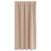 vidaXL Blackout Curtains with Rings 2 pcs Taupe 175 x 140 cm Polyester