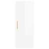 vidaXL Wall Mounted Cabinet High Gloss White 34.5x34x90 cm