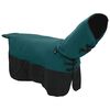 vidaXL Horse Blanket Dark Green and Black 125 cm Polyester