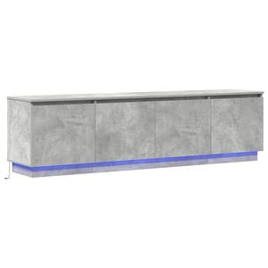 vidaXL TV Cabinet 180 x 38 x 49 cm Concrete Grey Engineered Wood
