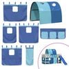 vidaXL Curtains for Loft Bed with Tunnel Blue Polyester