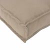 vidaXL Pallet Cushion for suitable for Seat Taupe 50 x 50 x 12 cm