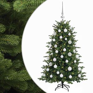 vidaXL Artificial Christmas Tree with Bauble 120 cm 150 LEDs