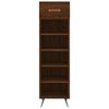 vidaXL Shoe Cabinet Brown Oak 30x35x105 cm Engineered Wood