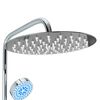 vidaXL Dual Head Shower Set with Hand Shower Stainless Steel