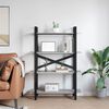 vidaXL Bookshelf Grey Sonoma 100 x 33.5 x 140 cm Engineered Wood