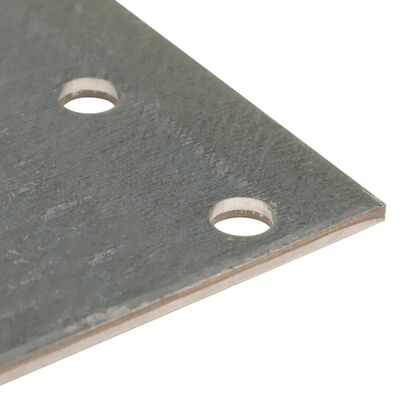 vidaXL Perforated Plates 60 pcs 2 mm 80x40 mm Galvanised Steel