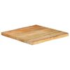 vidaXL Table Top 40x40x3.8 cm Live Edge Solid Wood Mango